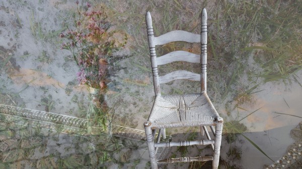 dotties white chair 72 Dottie's White Chair, ltd edition digital collage archival inkjet print on museum grade, 100% cotton rag paper